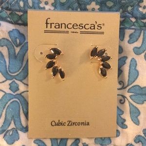 BlAck and gold earrings